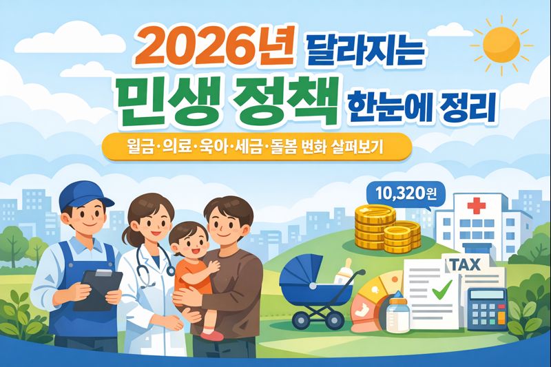 2026년 달라지는 민생 정책