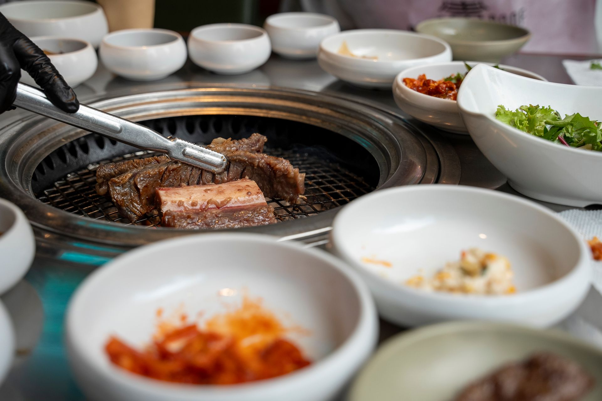 제주도 흑돼지거리 반찬 포함 상차림